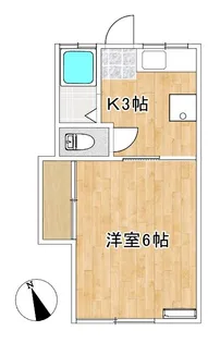 パインハイツ【1階】の間取り