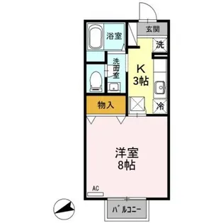 新潟県新潟市東区中木戸【アパート】の間取り