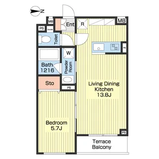 パティオ綱島西【3階】の間取り