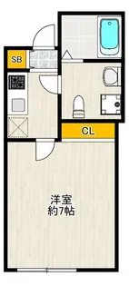 東京都大田区南蒲田1【アパート】の間取り