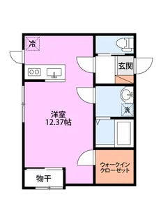 サウザンドA【2階】の間取り