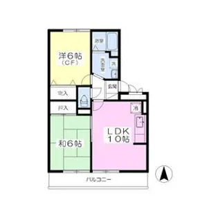 ラルジュメゾン【1階】の間取り