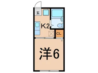 ロ-レルハイム【2階】の間取り