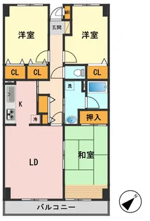 エストブリランテ【1階】の間取り