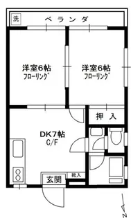 東京都中野区江原町3【マンション】の間取り