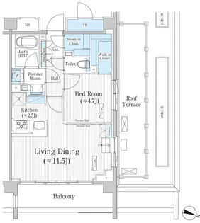 東京都港区南麻布4【マンション】の間取り