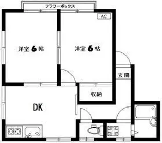 東京都中野区本町6【アパート】の間取り