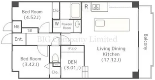コスモリード学芸大学【1階】の間取り