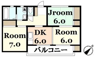 コーポ為広【2階】の間取り