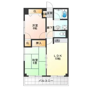 グランドハイツ天神ノ森【1階】の間取り