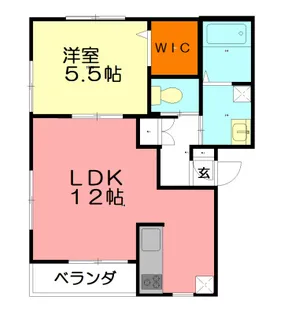 サニーハイツ茅ヶ崎【3階】の間取り