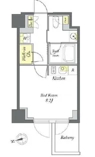 プライムメゾン清澄白河【5階】の間取り