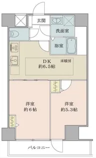 ヒルズ代官山【3階】の間取り