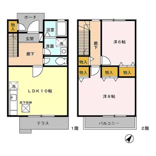 東京都昭島市大神町2【一戸建】の間取り