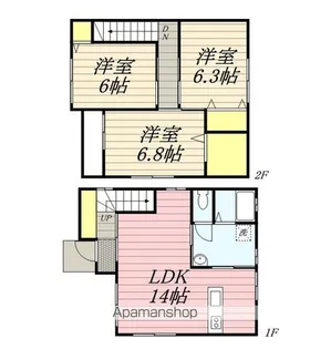 静岡県浜松市中央区船越町【一戸建】の間取り