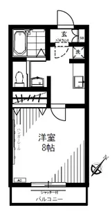 プティメゾン入船【2階】の間取り