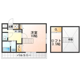 パティオ神戸【1階】の間取り