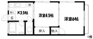 ヴィラ高原【2階】の間取り