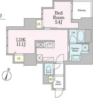 シュトラーレ本駒込【9階】の間取り