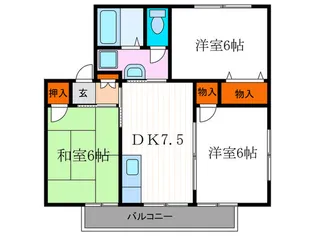 アーバン愛宕【2階】の間取り