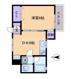 浅川ハイツ【1階】の間取り