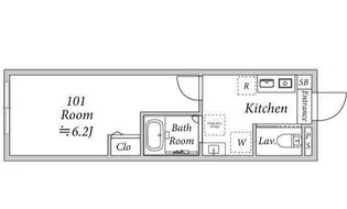東京都練馬区石神井町8【アパート】の間取り