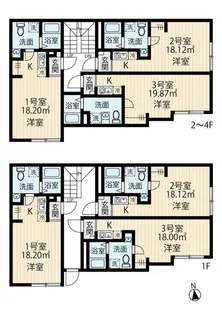 フィオーレ五反野II【1階】の間取り