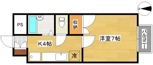 グレースカトウ【2階】の間取り