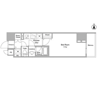 BPRレジデンス西早稲田【7階】の間取り