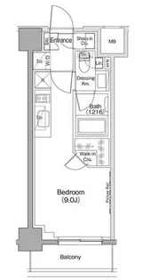 ザ・パークハビオ西大井【2階】の間取り
