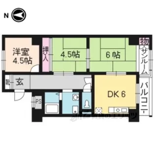 コスモ星の子ハイツ【4階】の間取り