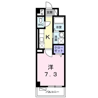 1Kの間取り画像