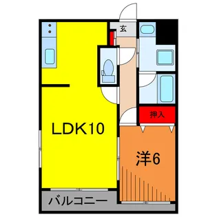 ファミールサンドエル【3階】の間取り