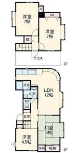 千葉県船橋市薬円台4【一戸建】の間取り