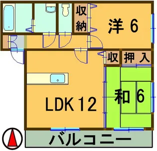 サンパティー品川【2階】の間取り