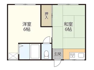 グリーンハイツ美の里【1階】の間取り