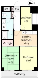 エンブレム八王子本町【4階】の間取り