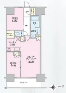 トラープランド翠命館【6階】の間取り