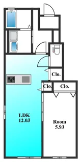 群馬県伊勢崎市田部井町1【アパート】の間取り