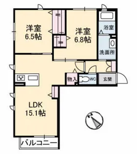 ブレースR【2階】の間取り