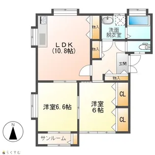 CoCo.avenue3.4.4./ココアベニュ-【2階】の間取り