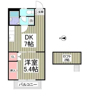 西川口第37レジデンス 旧レオパレス西川口第37【2階】の間取り