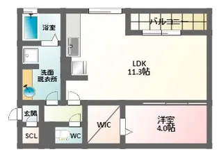 片岡マンション【2階】の間取り