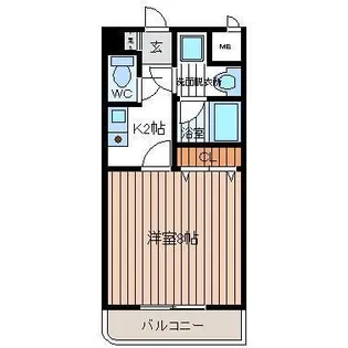 メゾン・ヴェリテ【2階】の間取り