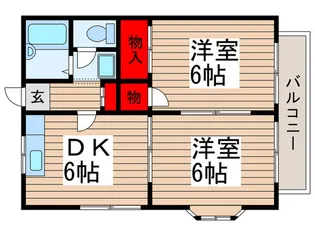 クライムハイツ【2階】の間取り
