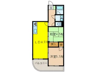 メゾン・ド・ヴェール【3階】の間取り
