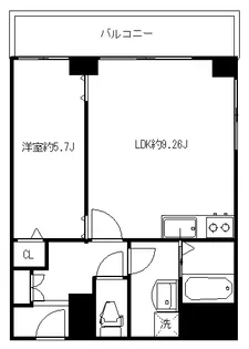 霞町・五番館【2階】の間取り