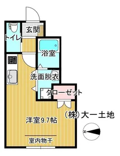 ル・メイユール東宮野目 B棟【1階】の間取り