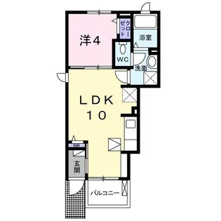 東京都多摩市和田【アパート】の間取り