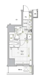 シーネクス本駒込【8階】の間取り